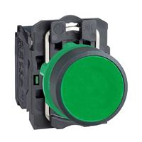 Schneider Electric XB5AA31 Harmony XB5AA31 Druktoets Bedieningsknop vlak 1 knop Groen Druk-ontgrendeling 1 stuk(s) - thumbnail