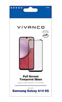 Vivanco Fullscreen tempered glass for Galaxy A14 5G - thumbnail