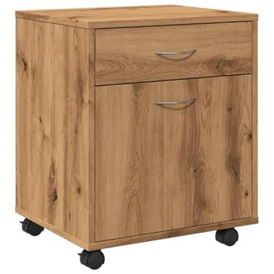 Rolkast 45x38x54 cm bewerkt hout artisanaal eikenkleur Rolkast 45x38x54 cm bewerkt hout artisanaal eikenkleur