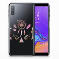 Samsung Galaxy A7 (2018) Telefoonhoesje met Naam Boho Dreamcatcher - thumbnail