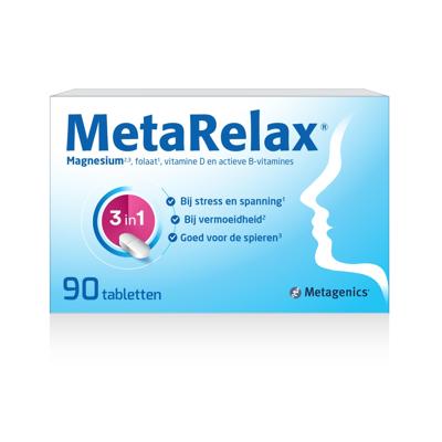 Metagenics MetaRelax Voor Stress, Vermoeidheid En Spieren 90 Tabletten