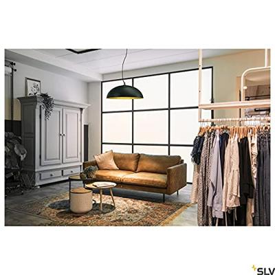 SLV FORCHINI 70 1001701 Hanglamp E27 40 W Zwart