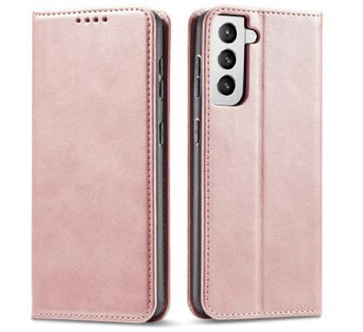 Casecentive Leren Wallet case Luxe Samsung Galaxy S21 Plus Róse Gold