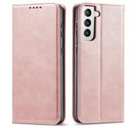 Casecentive Leren Wallet case Luxe Samsung Galaxy S21 Plus Róse Gold - thumbnail