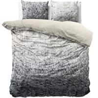 RoyalTextile - Signature Velvet Emma Dekbedovertrek - Katoen - Antraciet - 140 x 220 - thumbnail