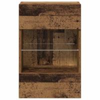 Tv-wandmeubels met LED 2 st 40x30x60,5 cm oud houtkleurig - thumbnail