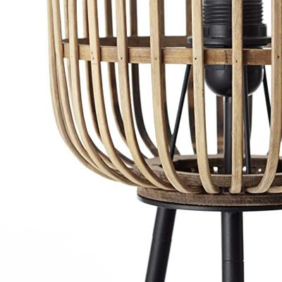 Brilliant Woodrow 93776/20 Staande lamp E27 60 W Lichtbruin - thumbnail