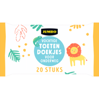 Jumbo Vochtige Toetendoekjes voor Onderweg 20 Stuks - thumbnail