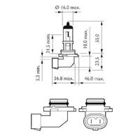 Philips "standaard" hoofdlamp car lamp h10 12v 45w - thumbnail