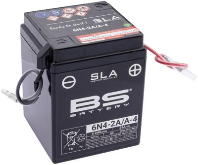 BS-BATTERY Din: 00414, jap. aand.: 6n4-2 a-4 battery 6n4-2a/a4 bs sla