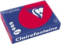 Clairefontaine Trophee A4 160gr kersenrood 250vel - thumbnail