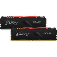 Kingston Technology FURY Beast RGB geheugenmodule 16 GB 2 x 8 GB DDR4 3200 MHz - thumbnail