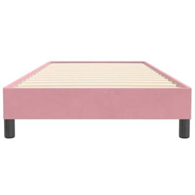 Boxspring zonder matras fluweel roze 100x220 cm