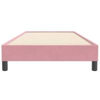 Boxspring zonder matras fluweel roze 100x220 cm - thumbnail
