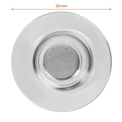 Glasbordmagneet Nobo extra sterk 32mm transparant 4 stuks