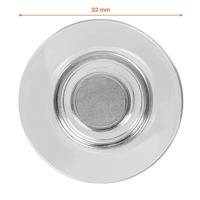Glasbordmagneet Nobo extra sterk 32mm transparant 4 stuks - thumbnail