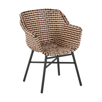Hartman Tuinstoel 'Delphine' Wicker, kleur Rood Hartman Tuinstoel 'Delphine' Wicker, kleur Rood