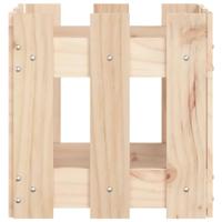 Plantenbak met hekontwerp 30x30x30 cm massief grenenhout - thumbnail