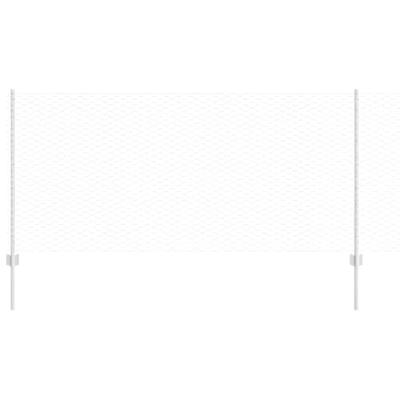 VidaXL Hek met paal zilver 1 x 10 m staal