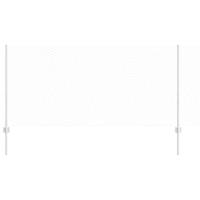 VidaXL Hek met paal zilver 1 x 25 m staal - thumbnail