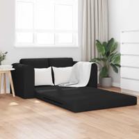 Vouwsofa Bed Zwart 148 x 71 x 83 cm Stof - thumbnail