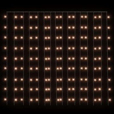 VidaXL Lichtsnoergordijn met 300 led's en 8 functies 3x3 m meerkleurig