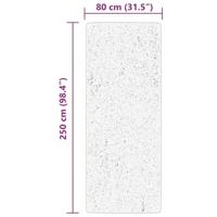 VidaXL Vloerkleed huarte laagpolig zacht wasbaar 80x250 cm rood - thumbnail