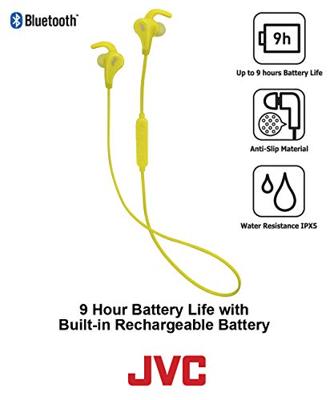 HA-ET50BT - In-ear hoofdtelefoons met micro - inwendig - bevestiging over het oor - Bluetooth - draadloos - geel HA-ET50BT - In-ear hoofdtelefoons met micro - inwendig - bevestiging over het oor - Bluetooth - draadloos - geel