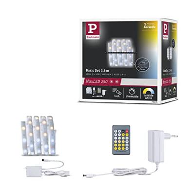 Paulmann 79876 LED-strip basisset met stekker 24 V 1,5 m warmwit Paulmann 79876 LED-strip basisset met stekker 24 V 1,5 m warmwit