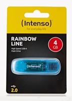 Intenso Rainbow Line USB flash drive 4 GB USB Type-A 2.0 Blauw - thumbnail