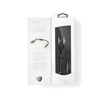 Nedis Stereo 3,5 mm mini-jack splitterkabel male naar 2x female - thumbnail