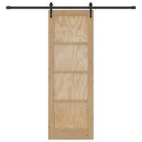 Schuifdeur met Hardware Set 'ORKDAL'van massief grenenhout - thumbnail
