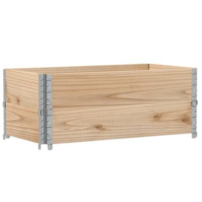VidaXL Palletopzetranden 2 st 100x50 cm massief grenenhout