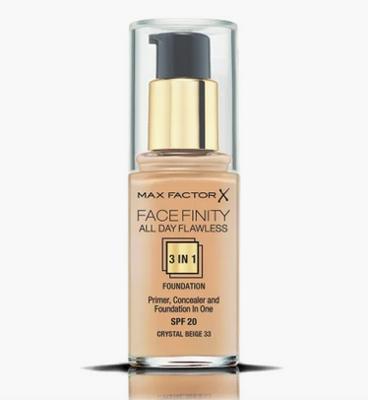 Max Factor Facefinity All Day Flawless 3-in-1 Foundation - 33 Crystal Beige Max Factor Facefinity All Day Flawless 3-in-1 Foundation - 33 Crystal Beige