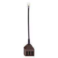 Rutenbeck Telefoon (analoog) Adapter [1x RJ45-stekker 8p8c - 3x Telefoonstekker Duitsland (TAE-N)] 0.15 m - thumbnail