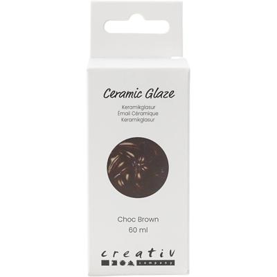 Creativ Company Keramiek glazuur, 984-1101 °c, dekkend, chocolate brown, 60 ml/ 1 fles Creativ Company Keramiek glazuur, 984-1101 °c, dekkend, chocolate brown, 60 ml/ 1 fles