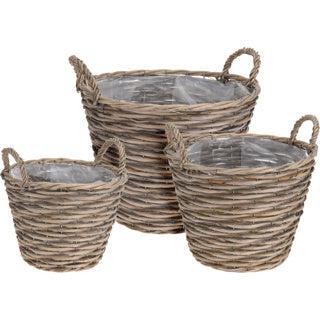 Plantenmanden Rond Wilgen 3 Stuks