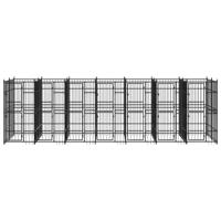 Hondenkennel 12,9 m² staal - thumbnail