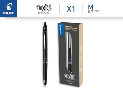 Pilot Frixion Ball Zone gelroller, uitwisbaar, medium punt, 0,7 mm, in giftbox, zwart