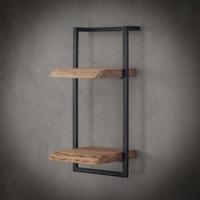 Industriële Wandplank 'Buster' dubbel 30cm - thumbnail