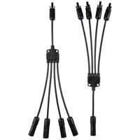 Sygonix SY-6407994 Zonne-energie-aansluitingen Adapterkabel Zwart 46.5 cm - thumbnail