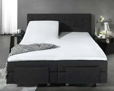 Dreamhouse Waterdichte molton matrasbeschermer/Incontinentie Splittopper Hoeslaken 140 x 200 cm