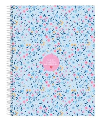 Notitieboekje Vicky Martín Berrocal Paraíso Blauw Roze A4 120 Lakens
