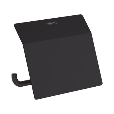 Toiletrolhouder Met Klep HansGrohe AddStoris Mat Zwart