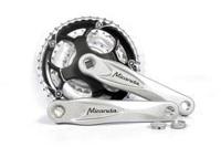 Miranda crankstel alfa 3 8mm crank 170mm 48/38/28t zilver - thumbnail