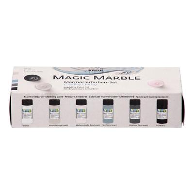 Creativ Company Magic marble verf pastelkleuren, 6x20ml