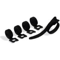 Durable Cavoline Grip Tie kabelbinder met klittenband, zwart, pak van 5 stuks - thumbnail