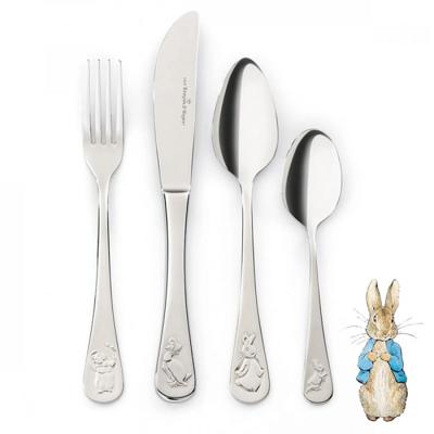 VAN KEMPEN EN BEGEER - Junior 18/10 - Kinderbestek Beatrix Potter 4-delig