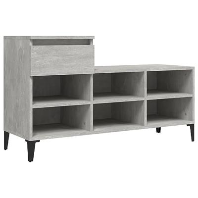 VidaXL Schoenenkast 102x36x60 cm bewerkt hout betongrijs