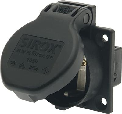 Machine contactdoos zwart IP54 RAL 9005